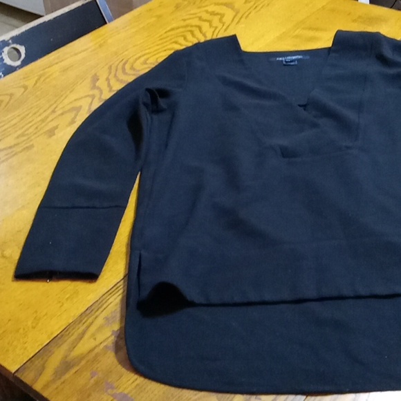 FRENCH CONNECTION 8 Women Used Preowned Long Sleeves Top BLACK Casual SHIRT - Picture 5 of 10